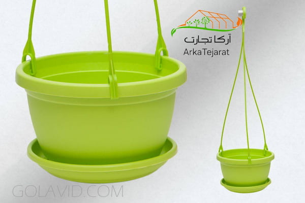 تصویر 1 از فروش مستقیم و عمده گلدان پلاستیکی آویز  + قیمت ویژه